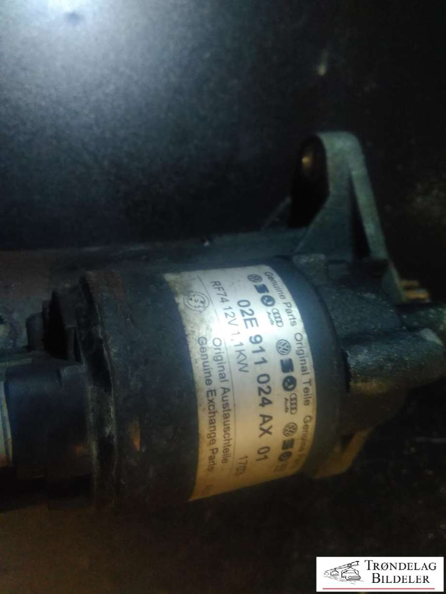 Starter diesel til VW Transporter / Caravelle 2009-2015 (Fase 2) (T5) (T5) (02E911024A|02E911024AX|0001123044/045|0986025350|)