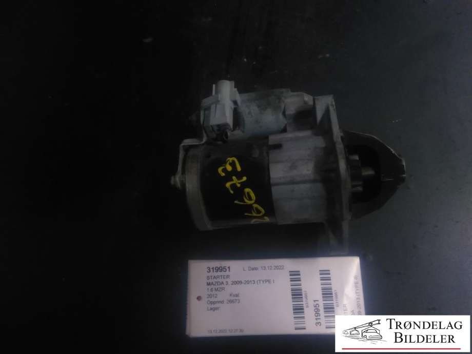 Starter til Mazda 3, 2009-2013 (Type II)  (FOMOCO|M000T3371)