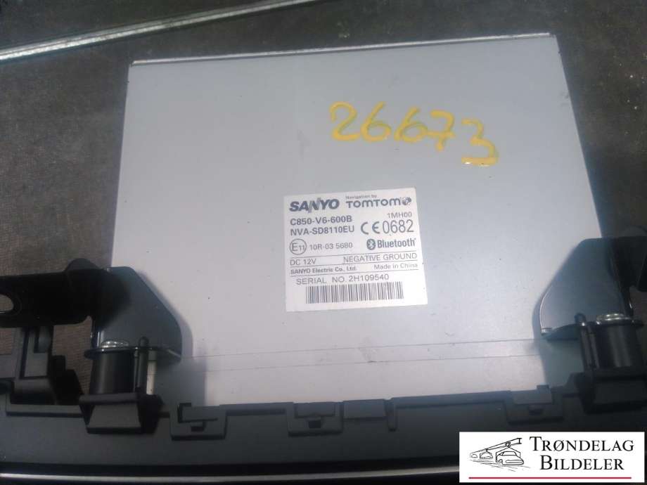 Bilstereo navigasjon til Mazda 3 2009-2013 (Type II)  (SANYO|C850-V6-600B|NVA-SD8110EU|)