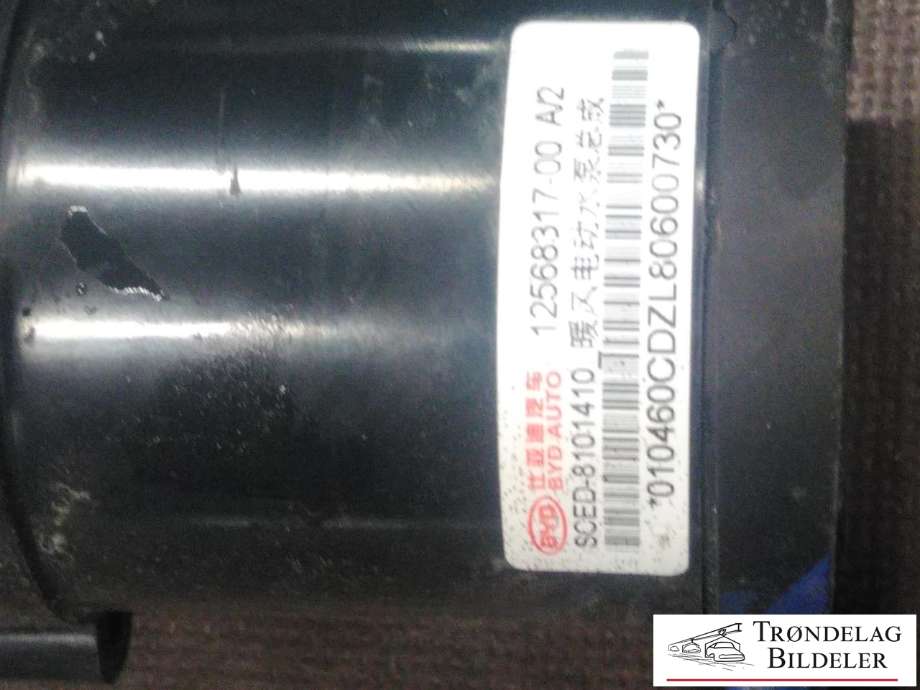 Vannpumpe elektrisk til BYD T3 2020-->>  (12568317-00 A/2|)