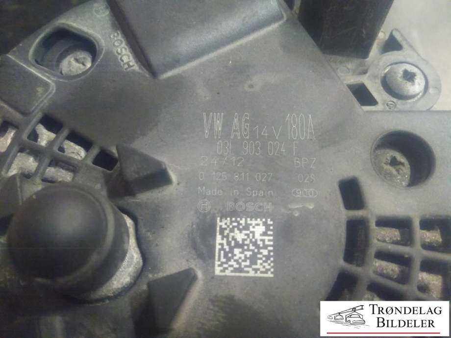 Dynamo diesel til VW Passat 2011-2015 (B7) (B7) (VW AG|03L 903 024 F|0 125 811 27|)