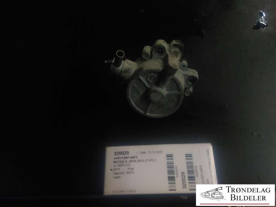 Vakuumpumpe til Mazda 6, 2010-2013 (Type II, Fase 2) (MAZDA|R2AA186G00A)