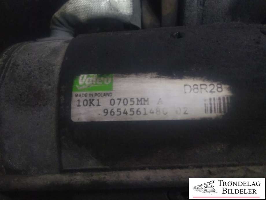 Starter diesel til Peugeot 508 2011-2014 (Type I, Fase 1)  (VALEO|96 54561480 02|)