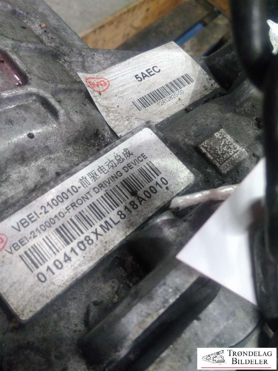 Motor elbil foran til BYD T3 2020-->>  (12339153-00|BYD1814TZB|)