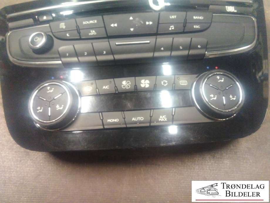 Varmeapparat betjening til Peugeot 508 2011-2014 (Type I, Fase 1)  (96656643XZ--01|)