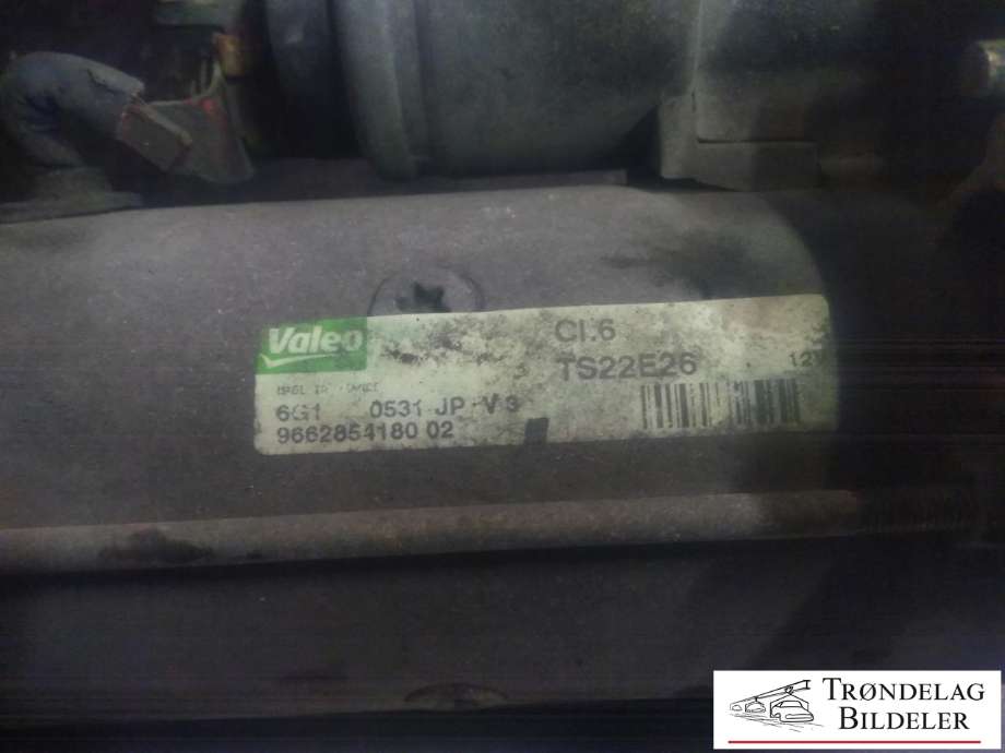 Starter diesel til Peugeot 508 2011-2014 (Type I, Fase 1)  (VALEO|9662854180 02|)