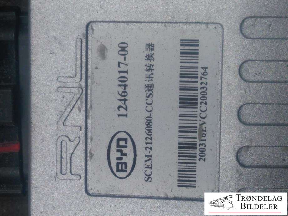 Styreenhet diverse til BYD T3 2020-->>  (12464017-00|SCVEM-2126080-CCS|)