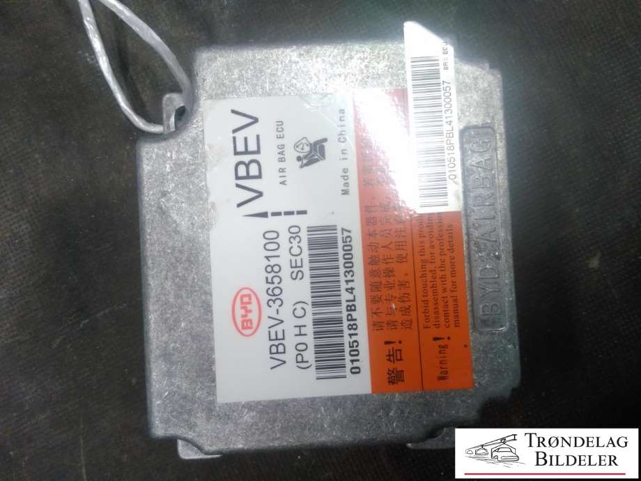 Airbag elektronikk til BYD T3 2020-->>  (VBEV-3658100|)