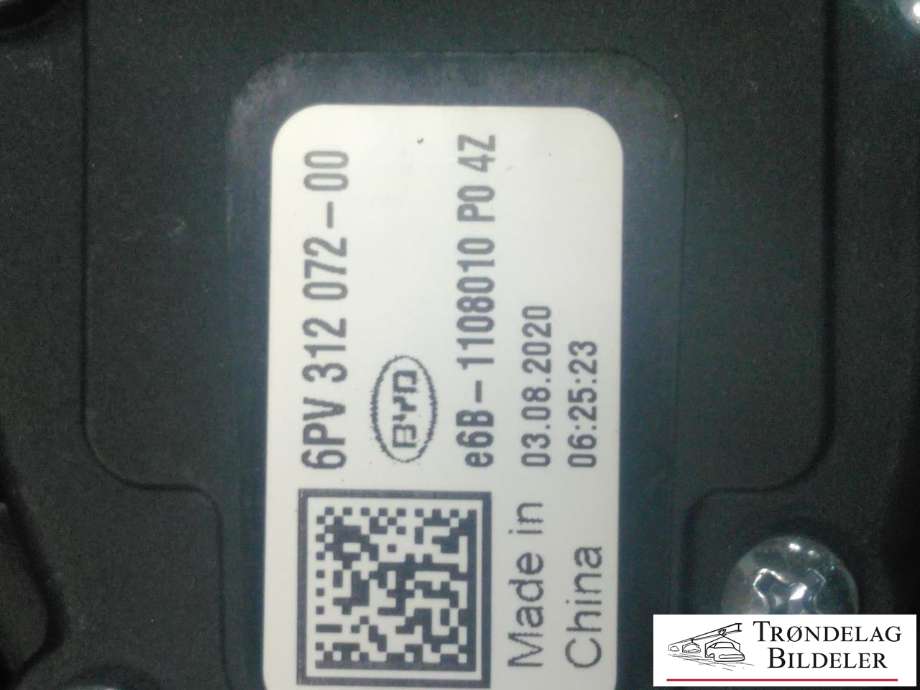 Pedal gass til BYD T3 2020-->>  (6PV312072-00|E6B-1108010 P0 4Z|)