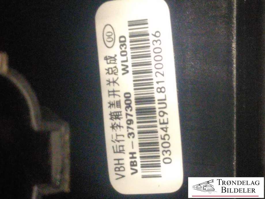 Bakluke/bakdør håndtak til BYD T3 2020-->>  (VBH-3797300|)