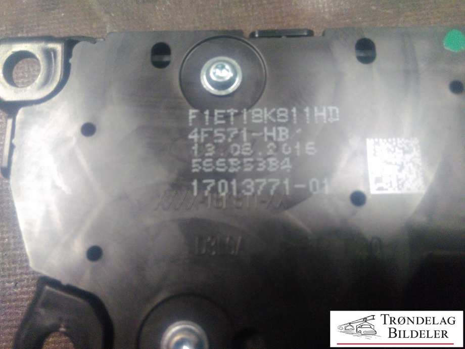 Bilstereo navigasjon betjeningspanel til Ford Focus 2014-2018 (Type III, Fase 2)  (FORD|F1ET18K811HD|17013771-01|4F571-HB)