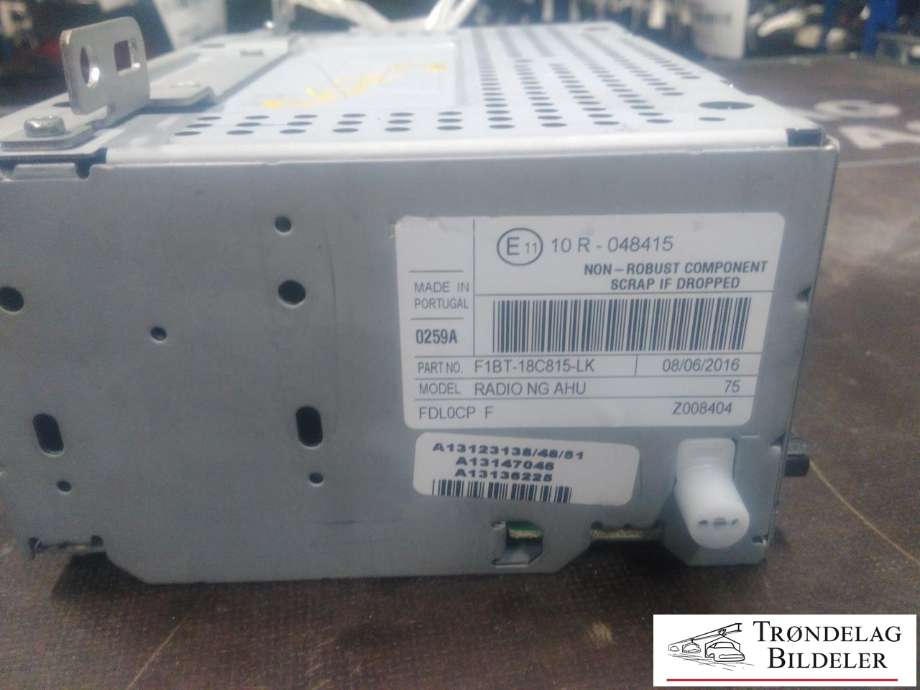 Bilstereo til Ford Focus 2014-2018 (Type III, Fase 2)  (F1BT-18C815-LK|)