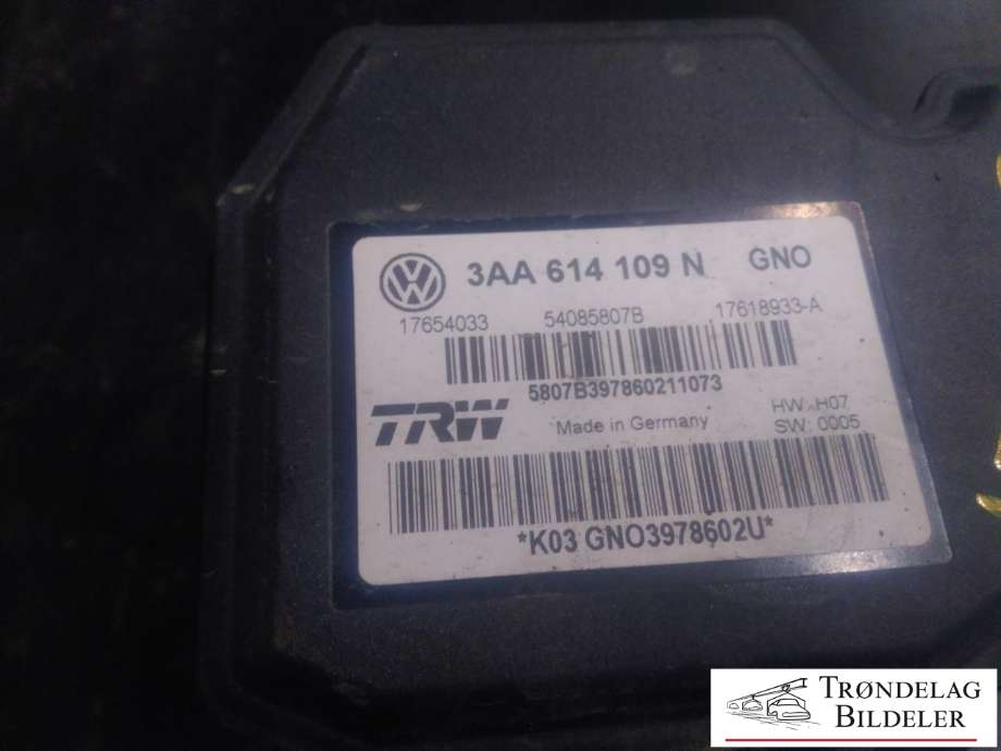 ABS sentral til VW Passat 2011-2015 (B7) (B7) (TRW|3AA 614 109 N|)
