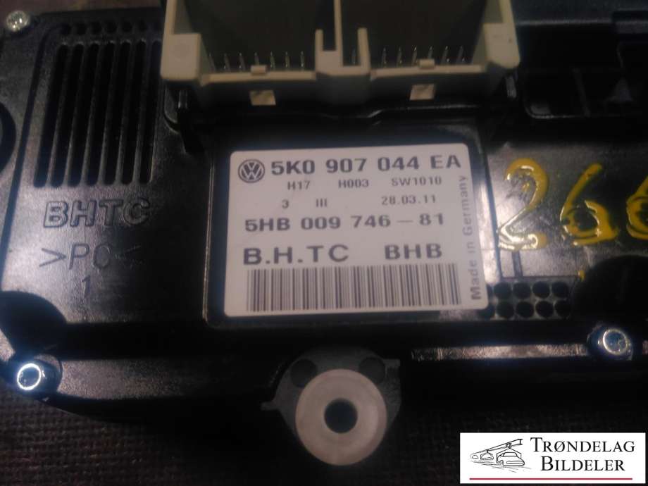 Varmeapparat betjening til VW Passat 2011-2015 (B7) (B7) (BHTC|5K0 907 044 EA|)