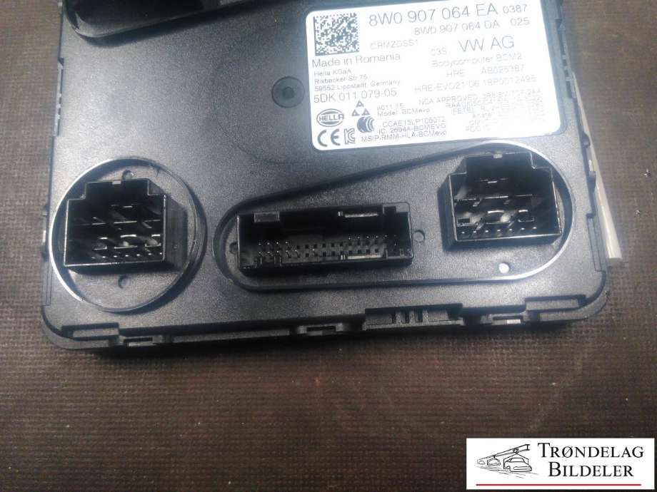 Styreenhet comfort (BCM) til Audi A4, Allroad 2016-->> (Type II) (B9) (B9) (8W0 907 064 EA|8W0 907 064 DA|5DK 011 079-05)