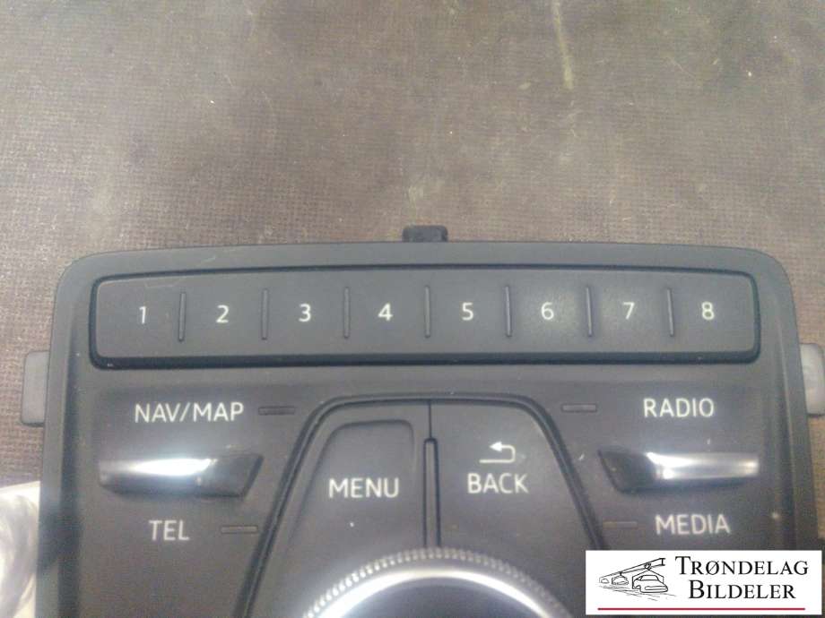 Bilstereo betjeningspanel til Audi A4, Allroad 2016-->> (Type II) (B9) (B9) (8W0 919 614 N|)