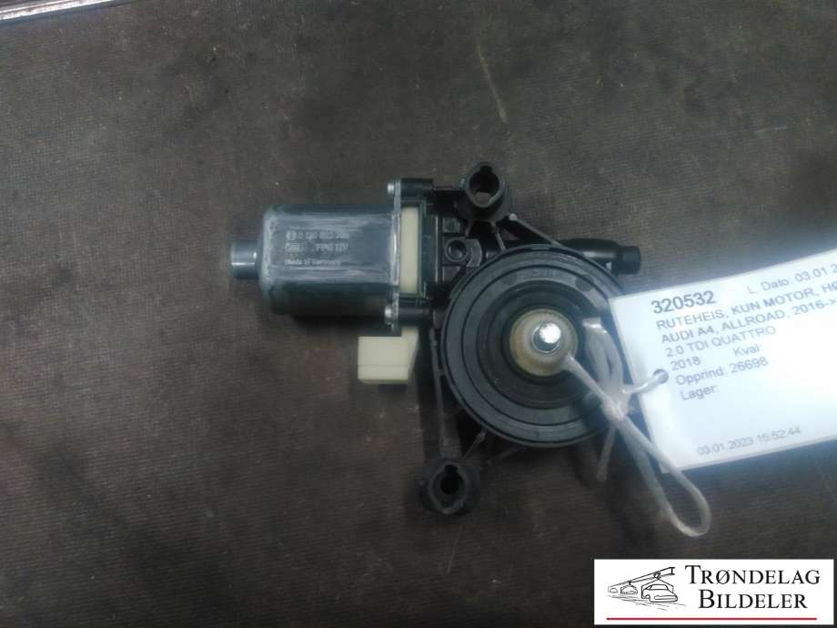 Ruteheis, kun motor, høyre foran til Audi A4, Allroad, 2016-->> (Type II) (B9) (B9) (0 130 822 704)