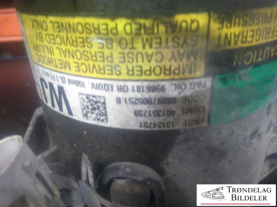 Aircondition kompressor til Opel Astra H 2004-2009  (13124751|401351739|)
