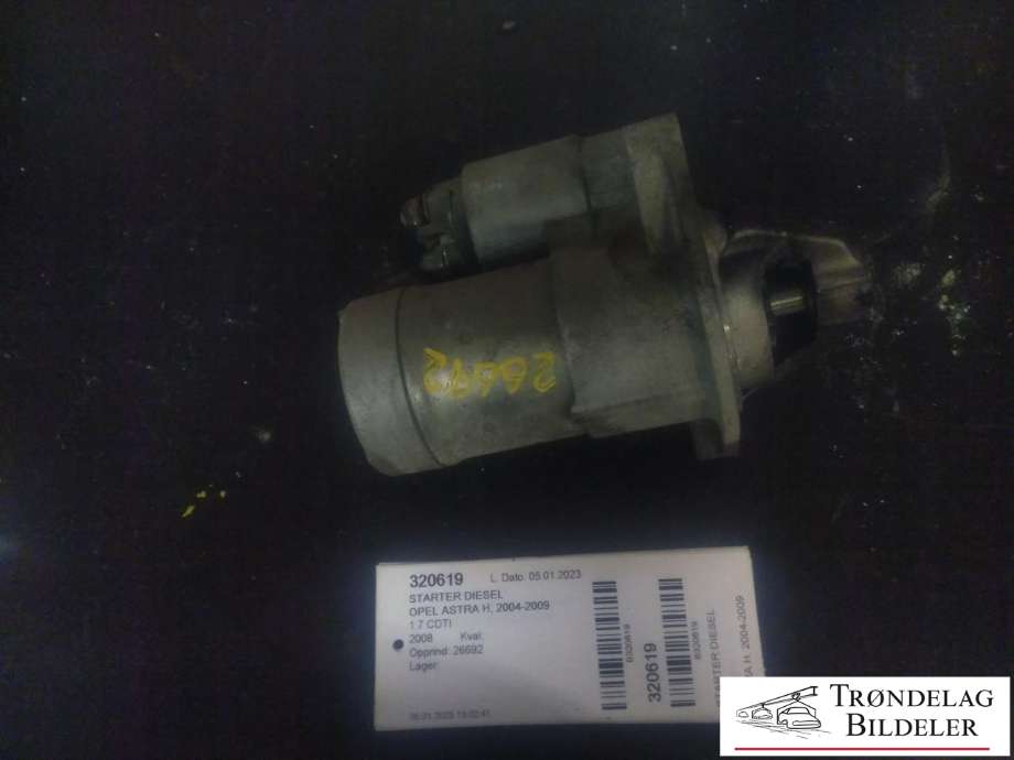 Starter diesel til Opel Astra H, 2004-2009  (HITACHI|898017430)