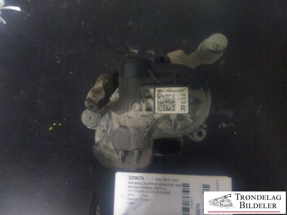 Bremsecaliper venstre bak, elektrisk til Škoda Kodiaq 2017-->>  (3Q0 615 423  X|3Q0 615 423|5G0 615 425|5G0 615 425    SL7|300X12MM)