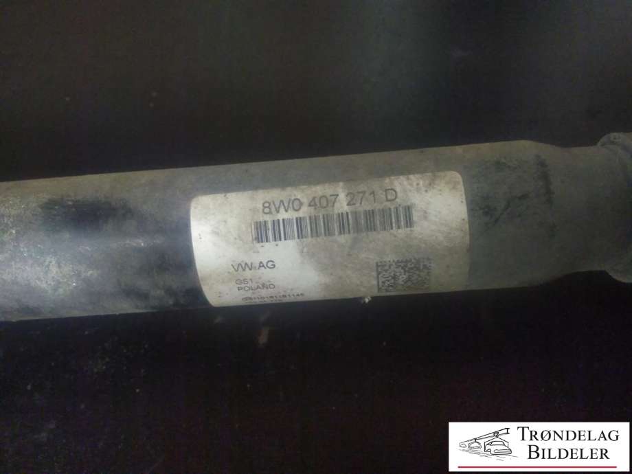 Drivaksel høyre foran, diesel/automat til Audi A4, Allroad 2016-->> (Type II) (B9) (B9) (VW AG|8W0 407 271 D|GS110181181145|)