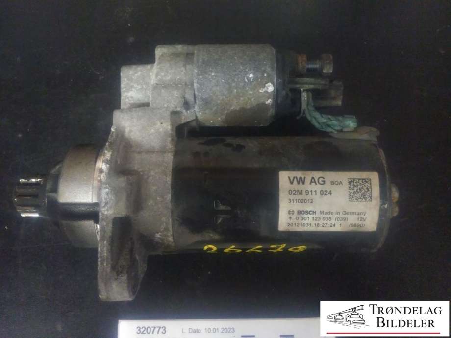 Starter diesel til Škoda Octavia 2009-2013 (Type II, Fase 2)  (VW AG|02M 911 024|0 001 123 038|)