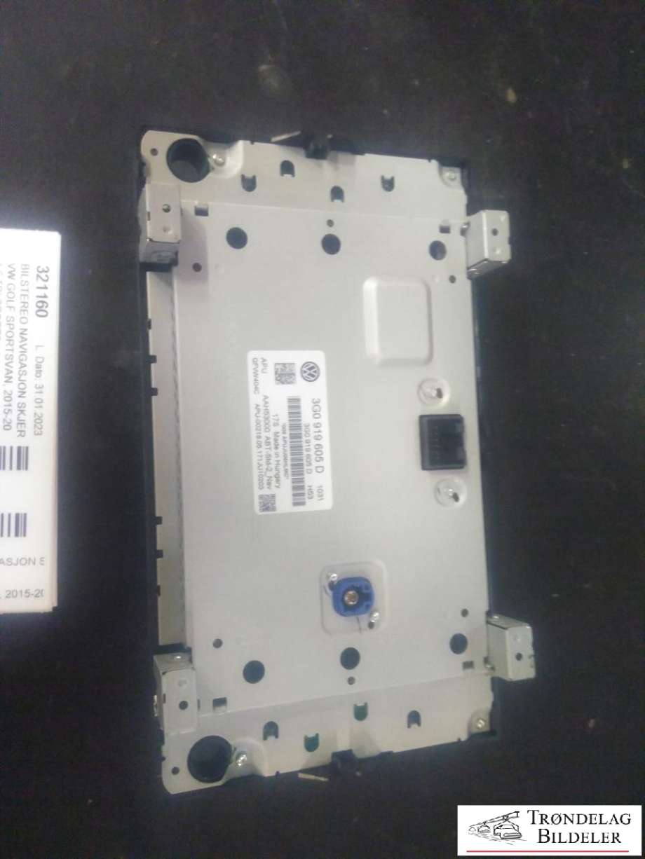 Bilstereo navigasjon skjerm til VW Golf Sportsvan 2014-2018 (3G0 919 605 D|)