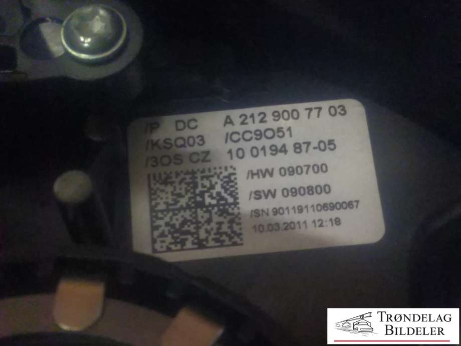 Bryter combi til Mercedes C-Klasse 2011-2014 (Fase 2) (W204) (W204) (A 212 900 77 03|)