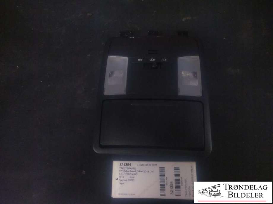 Taklyspanel til Toyota RAV4 2016-2019 (Type IV, Fase 2) (TOYOTA|1D111-223G|)
