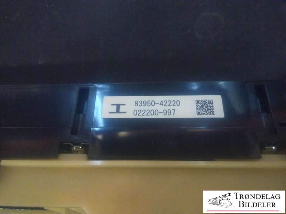 Bryter nødblink til Toyota RAV4 2016-2019 (Type IV, Fase 2)  (83950-42220|022200-997|)
