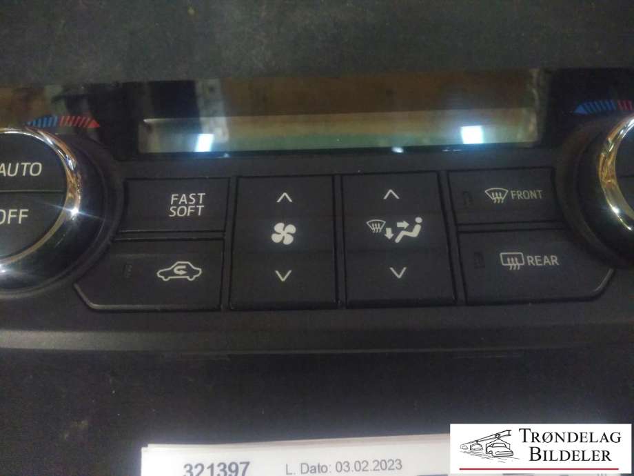 Varmeapparat betjening til Toyota RAV4 2016-2019 (Type IV, Fase 2)  