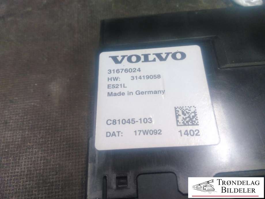 Styreenhet elektrisk bakluke til Volvo V90 / V90 CC / S90 2016-->>  (VOLVO|31676024|31419058|)
