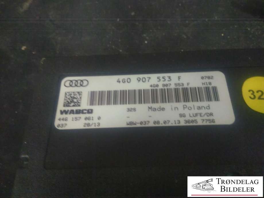 Styreenhet nivå/luftfjæring til Audi A6, Allroad 2012-2014 (Type III, Fase 1) (C7) (C7) (WABCO|4G0 907 553 F|446 157 01610|)