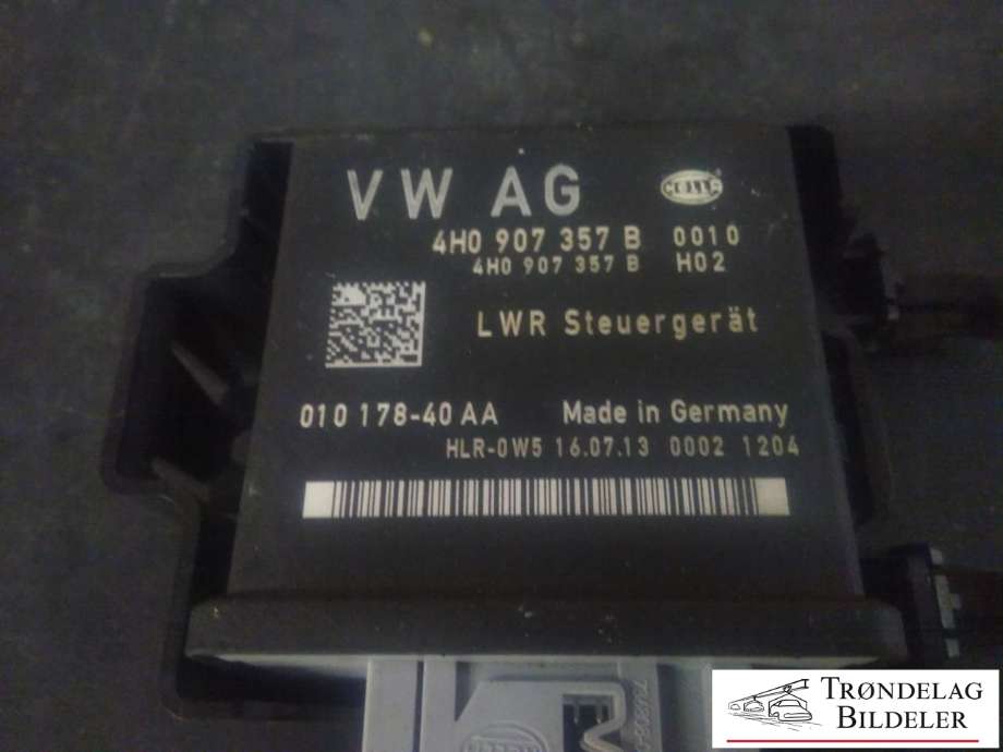 Styreenhet comfort (BCM) til Audi A6, Allroad 2012-2014 (Type III, Fase 1) (C7) (C7) (VW AG|4H0 907 357 B|010178-40AA|)