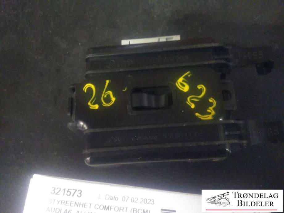 Styreenhet comfort (BCM) til Audi A6, Allroad 2012-2014 (Type III, Fase 1) (C7) (C7) (VW AG|4H0 907 357 B|010178-40AA|)