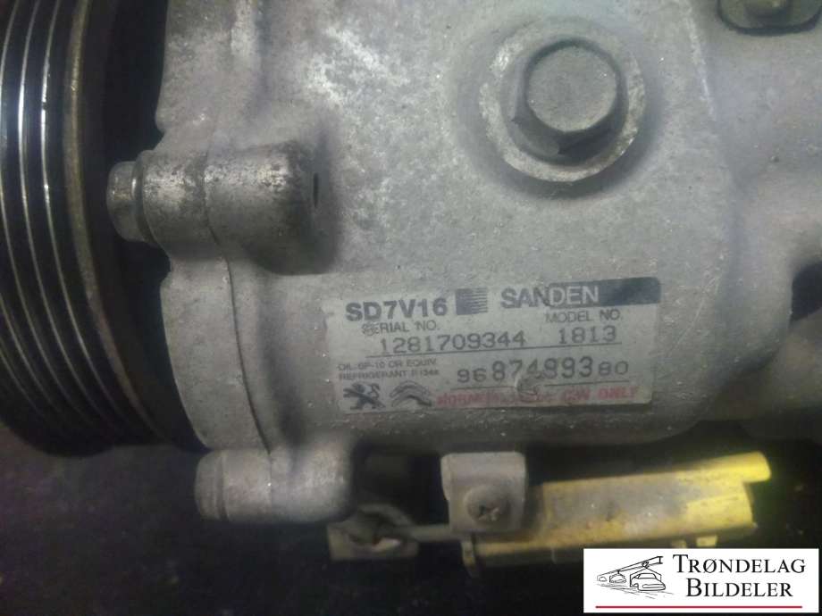 Aircondition kompressor til Peugeot Expert 2007-2016 (Type II)  (SANDEN|9687499380|1281709344|)