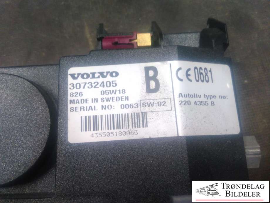 Dashbord telefon til Volvo XC90 2002-2006 (Type I, Fase 1)  (VOLVO|30732405|)