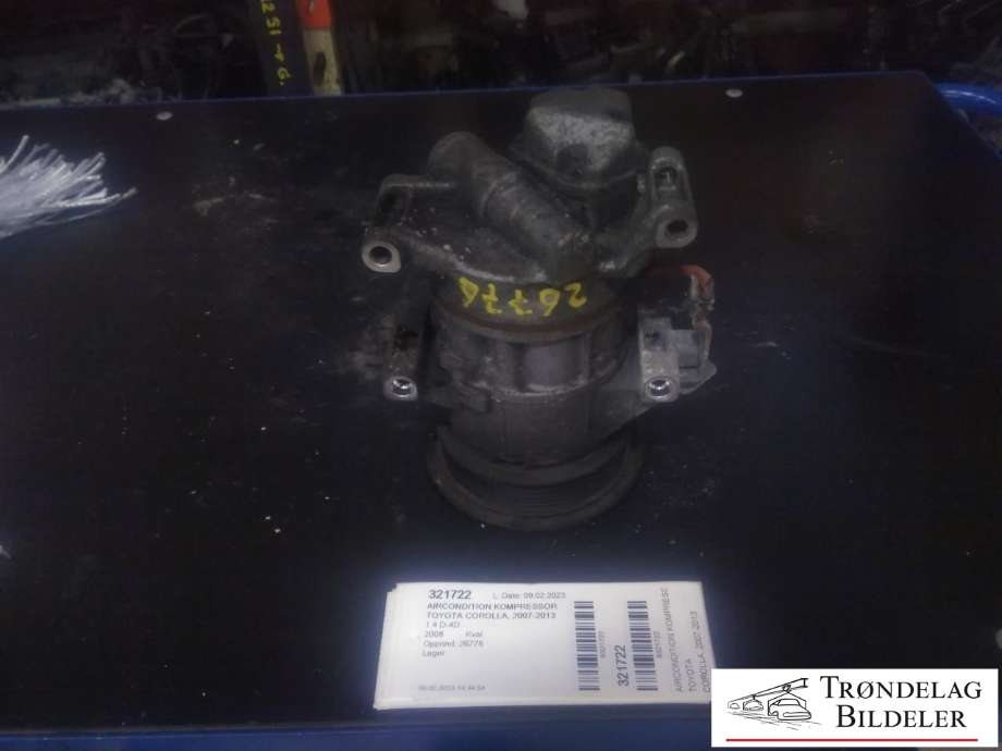 Aircondition kompressor til Toyota Corolla, 2007-2013  (DENSO|447260-2332)