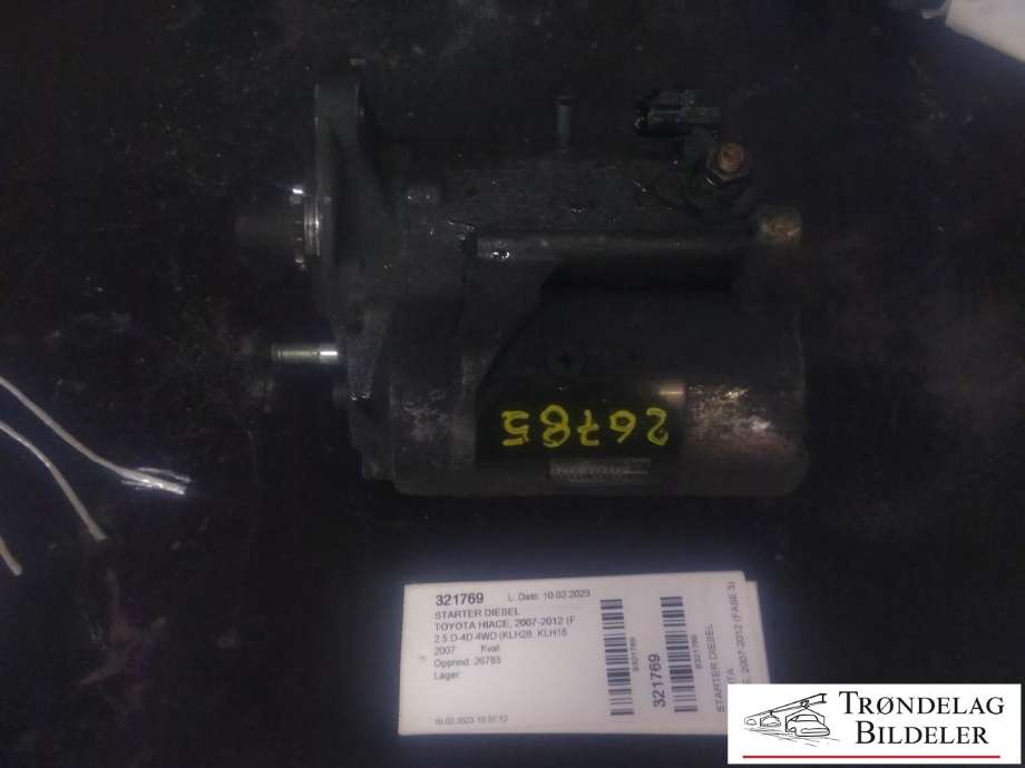 Starter diesel til Toyota Hiace 2007-2012 (Fase 3) (DENSO|28100-30050|0986020591|28100-30051|28100-30080|28100-30081|28100-67070|LRS02217|28100-30051-84|28100-67040|12V 2|7KW|25-3388|428000-0291)