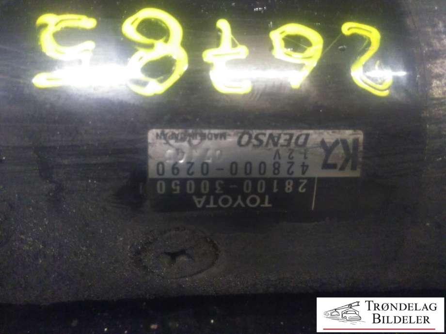 Starter diesel til Toyota Hiace 2007-2012 (Fase 3) (DENSO|28100-30050|0986020591|28100-30051|28100-30080|28100-30081|28100-67070|LRS02217|28100-30051-84|28100-67040|12V 2|7KW|25-3388|428000-0291)