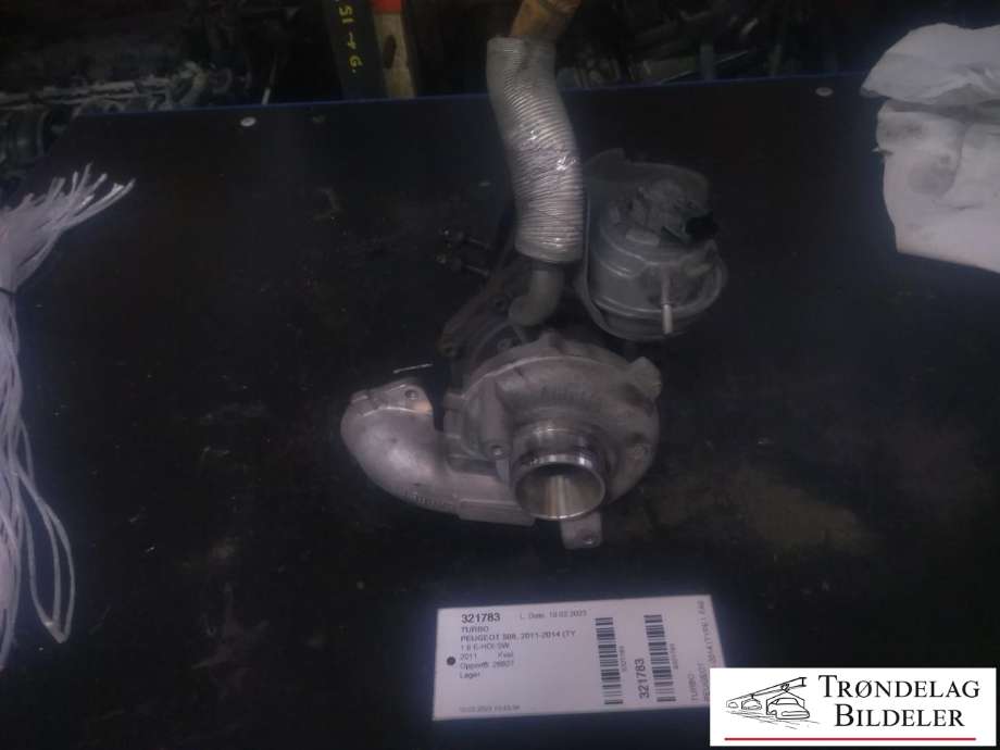 Turbo til Peugeot 508 2011-2014 (Type I, Fase 1) (9686120680|0375P8|0375P7|784011-0005|GTC1244VZ|36010147|31836499|AV6Q-6K682-AA|AV6Q-6K682-AB|1685819|1945757|2008127|2254339|6V6Q-6K682-AA|31834699|36001457|93421)