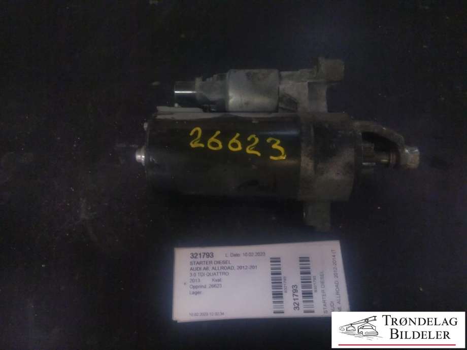 Starter diesel til Audi A6, Allroad 2012-2014 (Type III, Fase 1) (C7) (C7) (VW AG|059 911 021K|0 001 139 073|)