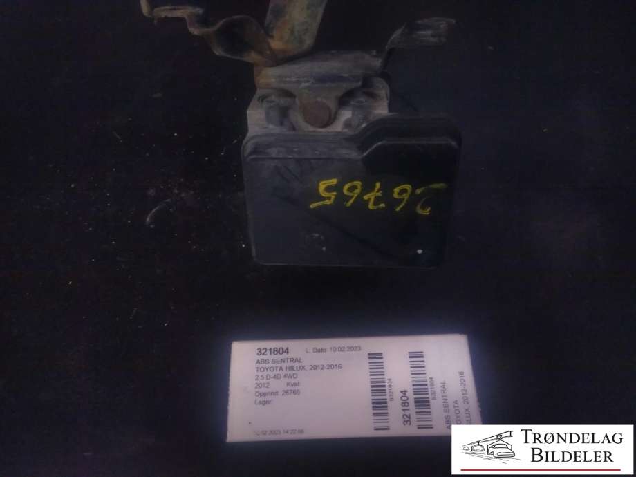 ABS sentral til Toyota Hilux, 2012-2016  