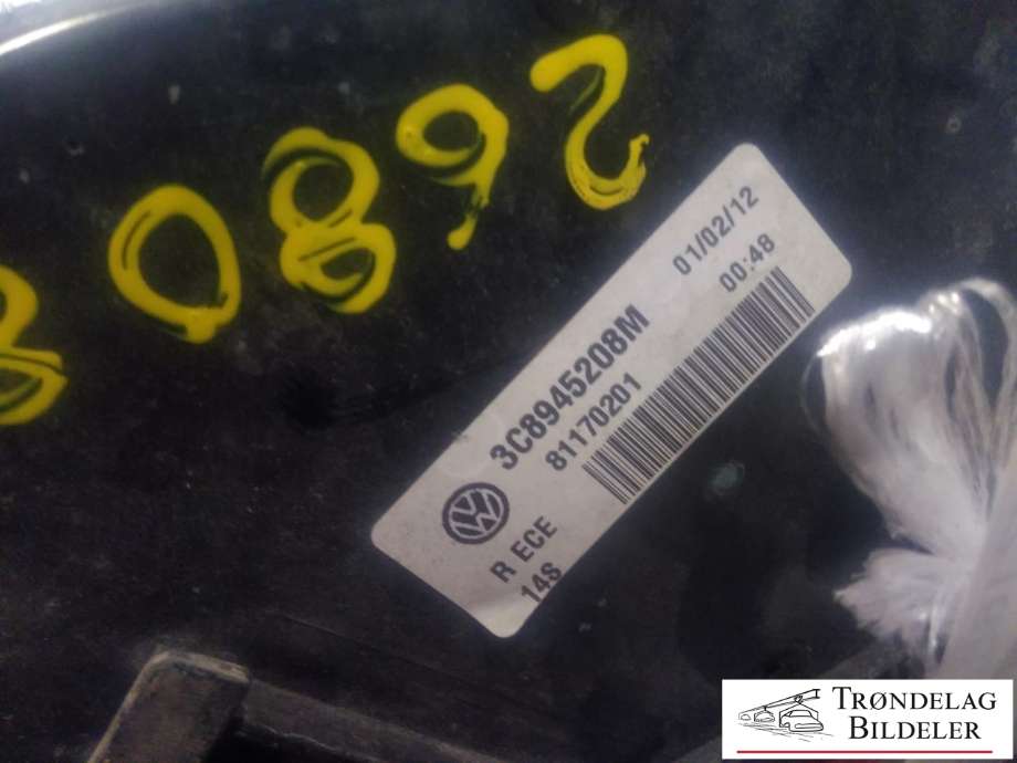 Baklykt høyre ytre til VW CC 2012-2014 (PASSAT CC) (PASSAT CC) (3C8 945 208 M|3C8 945 208 AD|)
