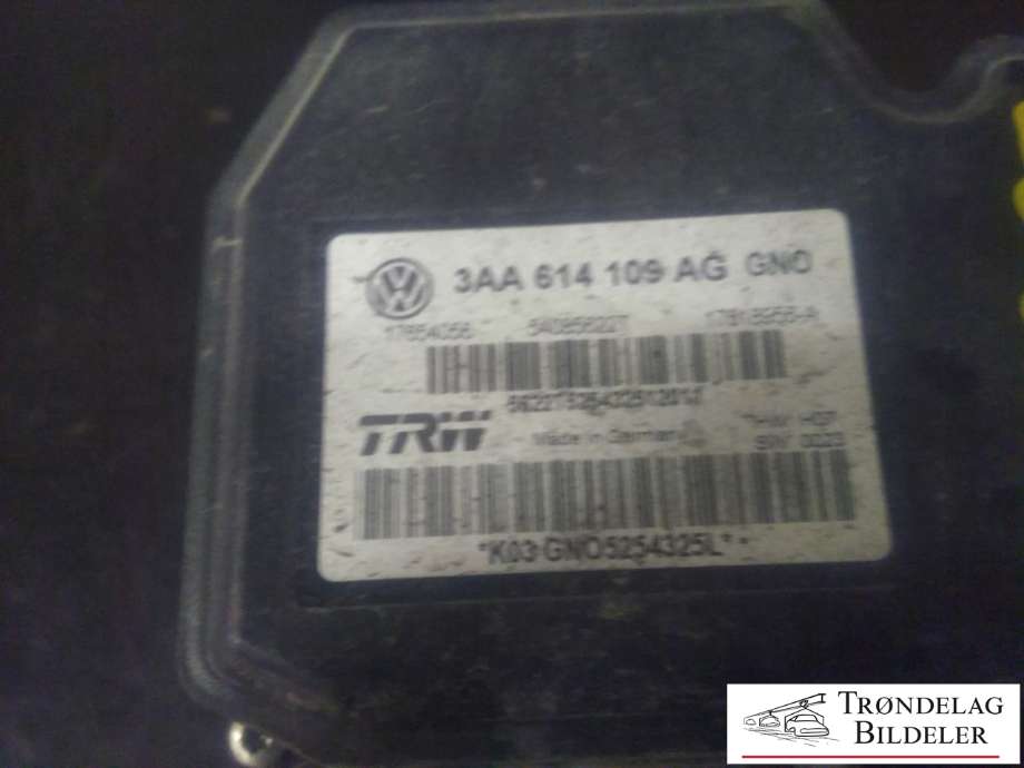ABS sentral til VW CC 2012-2014 (PASSAT CC) (PASSAT CC) (TRW|3AA 614 109 AG|3AA 614 109 BM|)