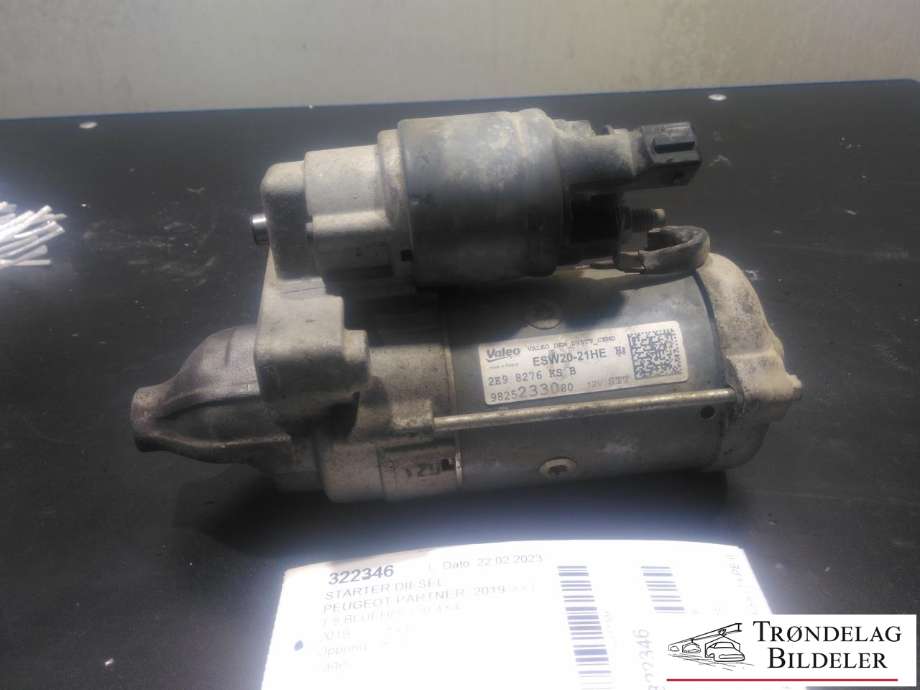 Starter diesel til Peugeot Partner, 2019-->> (Type III)  (VALEO|1218157)