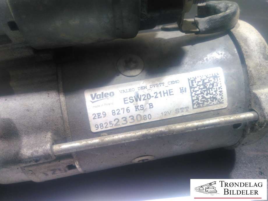 Starter diesel til Peugeot Partner 2019-->> (Type III) (VALEO|1218157|5802CL|5802F6)