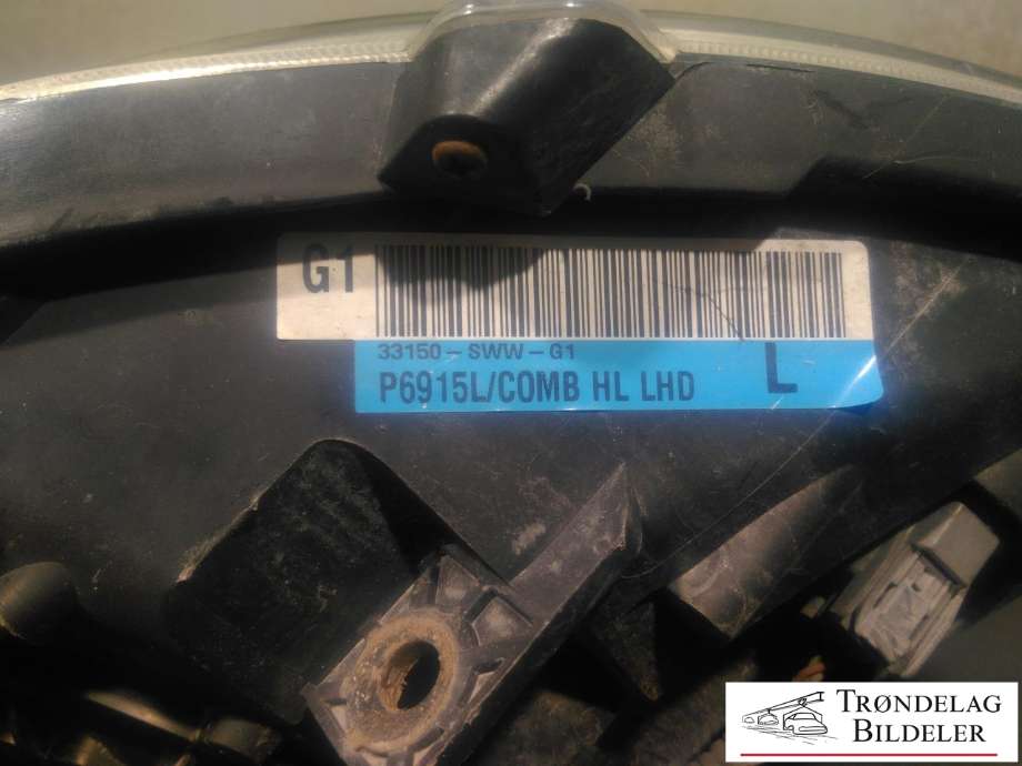 Frontlykt venstre xenon til Honda CR-V 2007-2012 (Type III) (33150-SWW-G1|)