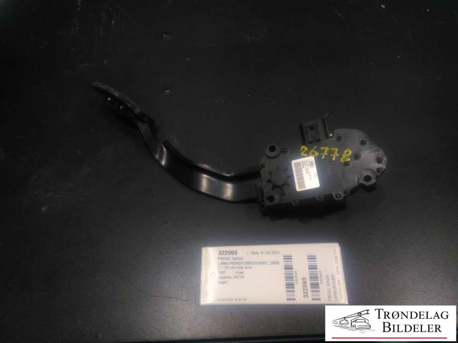 Pedal gass til Land Rover Discovery, 2005-2009 (Type III) (LAND ROVER|SLC500021PVJ|5H227R562BA8PVJ)