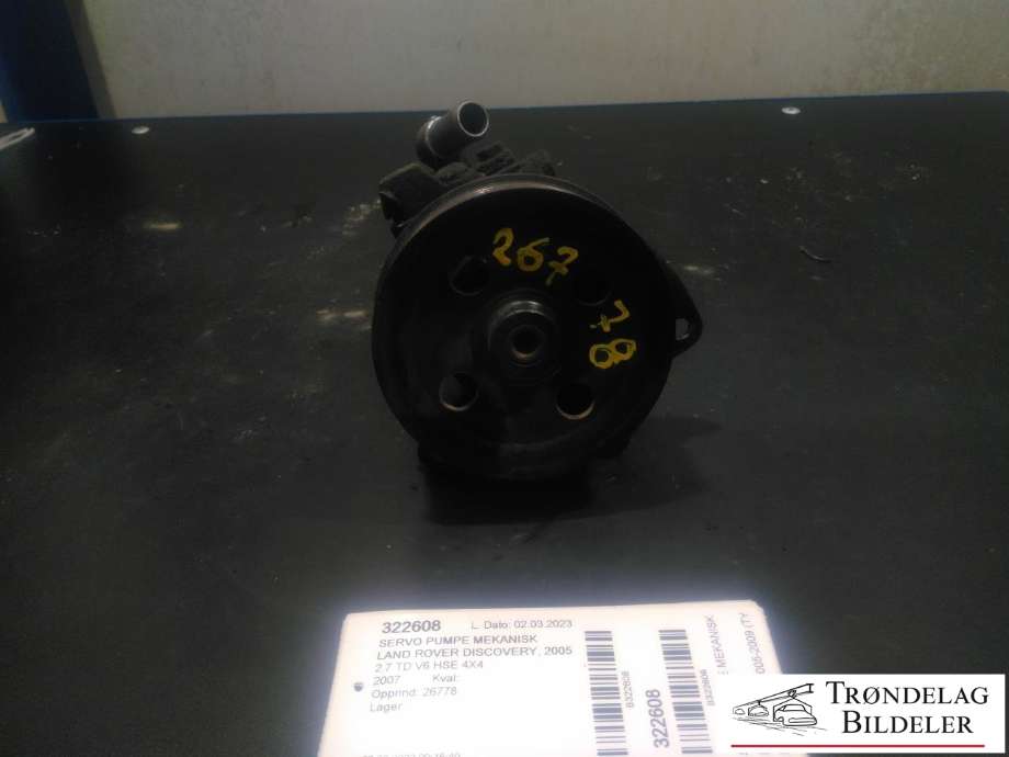 Servo pumpe mekanisk til Land Rover Discovery 2005-2009 (Type III) (QVB500660|7H22-3A696-AB|)